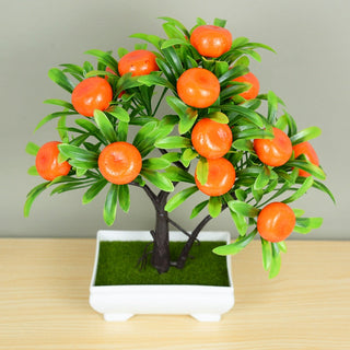 Artificial Plants Potted Green Bonsai Small Tree Grass Plants Pot Ornament Fake Flowers for Home Garden Decoration Wedding Party ALODIA STORE