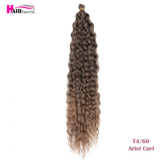 Ariel Curl Deep Wave Braiding Hair Extension Natural Synthetic African Afro Hair Water Twist Crochet Braids Hair Expo City ALODIA STORE