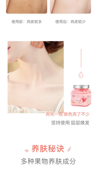 Fruity Body Scrub Back Foot Hand Body Exfoliating Moisturizer Deep Cleansing Moisturizing Dead Skin Removal Skin Care Exfoliator ALODIA STORE