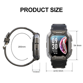 SKMEI 1.71 inch Smart Watch Men Pedometer Swimming Sports Fitness Tracker IP68 Waterproof Bluetooth SmartWatch for Android ios ALODIA STORE