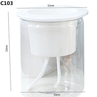 Self Watering Planter Pots Mini Round Design Succulent Plant Pot Indoor Home Garden Modern Decorative Pot Garden Supplies FU ALODIA STORE