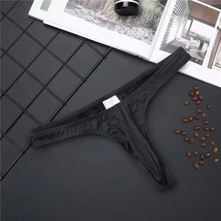 New hot Sex Men Silky Penis Mix-Colors Bikini Pouch Panties Underwear Sissy Mens G Strings Thongs Sexy Gays Men Underwear ALODIA STORE