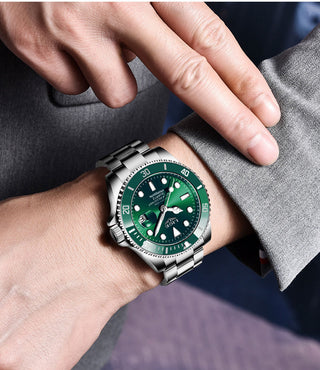 2022 Top Brand Luxury Fashion Diver Watch Men 30ATM Waterproof Date Clock Sport Watches Mens Quartz Wristwatch Relogio Masculino ALODIA STORE