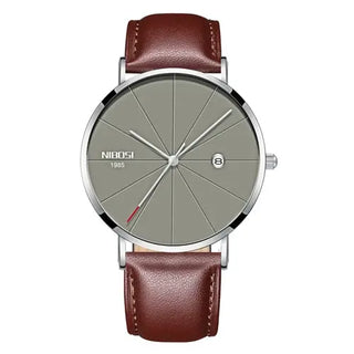 NIBOSI Ultra Thin Fashion Men Watch Top Luxury Brand Business Quartz Watches Waterproof Sports Watch Men Clock Relogio Masculino ALODIA STORE