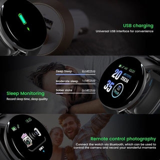 Twitch  Smart Watch Men Women Bluetooth Fitness Tracker Bracelet Sport Heart Rate Blood Pressure Kids Smartwatch for IOS Android ALODIA STORE