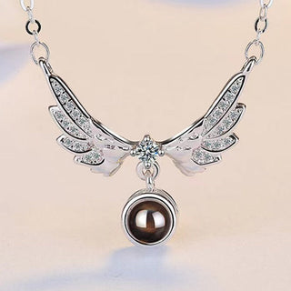 Projection Necklace 100 Languages I Love You Pendant Jewelry For Lover Girlfriend 2023 Trendy Couple Romantic Cute Accessories ALODIA STORE