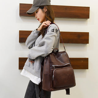 Fashion Anti-theft Women Backpacks Famous Brand High leather ALODIA STORE