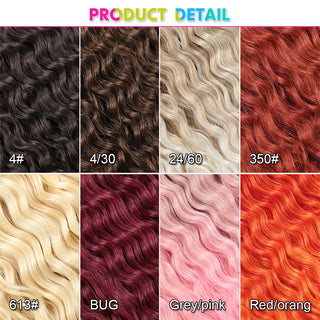 Ariel Curl Deep Wave Braiding Hair Extension Natural Synthetic African Afro Hair Water Twist Crochet Braids Hair Expo City ALODIA STORE