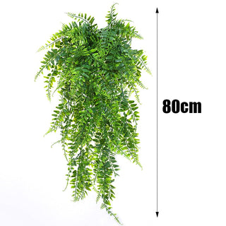Artificial Plant Vines Wall Hanging Rattan Leaves Branches Outdoor Garden Home Decoration Plastic Fake Silk Leaf Green Plant Ivy ALODIA STORE