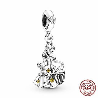 new 100% 925 sterling silver disney charm of ley 925 Chain Beaded Suitable For Ladies Original Pandora Bracelet DIY Jewelry ALODIA STORE