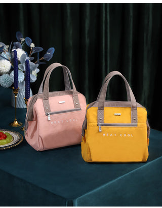 Fresh Cooler Bags Large Lunch Bag Women Waterproof Concise Convenient Thermal Breakfast Box Portable Picnic Travel Food Storage ALODIA STORE