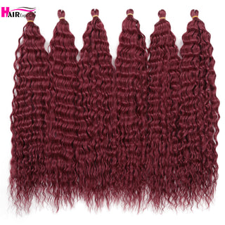 Ariel Curl Deep Wave Braiding Hair Extension Natural Synthetic African Afro Hair Water Twist Crochet Braids Hair Expo City ALODIA STORE