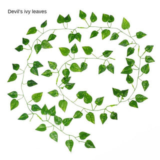 Artificial Vine Plants Hanging Ivy Green Leaves Garden Decoration Garland Grape Without Pot Fake Greenery Plant Home Accessories ALODIA STORE