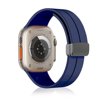 Magnetic Strap For Apple watch ultra band 44mm 45mm 49mm 40mm 41mm 42mm 38mm 45 mm Silicone Bracelet iWatch Series 7 8 se 6 5 3 ALODIA STORE