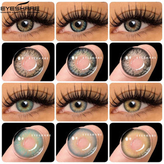 EYESHARE 1 Pair Natural Color Lens Eyes Yearly Color Contact Lenses for Eyes Beauty Contact Lenses Eye Cosmetic Color Lens Eyes Alodia Store
