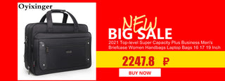 Large Capacity Business Men 17 Inches Briefcases Black Bags Men's Waterproof Computer Laptop Briefcase Male Travel Shoulder Bag ALODIA STORE