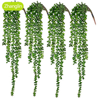 Artificial Plants Home Decoration Succulent Ivy Greening Wall Hanging Window Garden Festive Party Decoration Fake Flower Plants ALODIA STORE