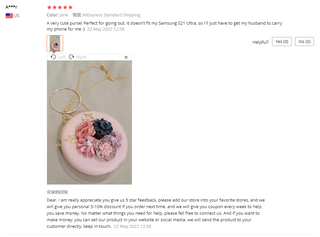 Pink Round Flower Clutch Bag ALODIA STORE