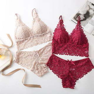 Sexy Lace Underwear French Bra Set Comfortable Women Bras Lingeries Ladies Underwear Suit ALODIA STORE