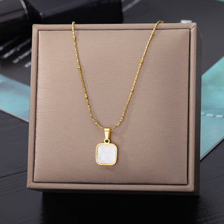 Stainless Steel Geometry Star Moon Butterfly Pendant Multilayer Chain Choker Necklace For Women Wedding Accessories Dropshipping ALODIA STORE