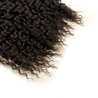 Synthetic Curl Hair Water Wave Pink 22 Inch Deep Wave Braiding Hair Extension Crochet Hair Synthetic Goddess Braiding Hair ALODIA STORE