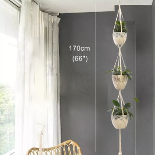 Big Macrame Hanging Planter Hanging Pot Plant Pot Macrame Plant Hangers Air Plant Holder Plant Hanging Decoration ALODIA STORE