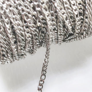 No Fade 2Meters Stainless Steel Chains for Jewelry Making DIY Necklace Bracelet Accessories Gold Chain Lips Beads Beaded Chain ALODIA STORE