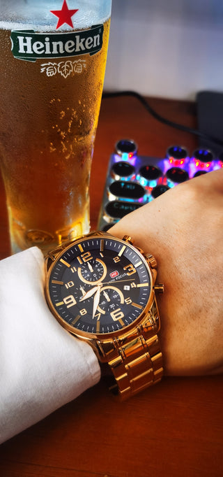MINI FOCUS Watches Mens Top Brand Luxury Gold Watch Calendar Waterproof Chronograph Multifunction Business relogio masculino New ALODIA STORE