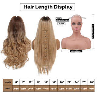 HENRY MARGU Long Straight Lace Front Synthetic Wigs Brown Blonde Platinum Wigs for White Women Middle Part Daily Heat Resistant ALODIA STORE