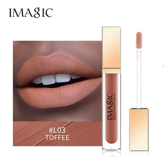 IMAGIC Lipgloss Matte 20 Colors Lip Gloss Velvety Lipstick Liquid Matte Waterproof Lip Tint Full & rich Sexy Lip Makeup Cosmetic ALODIA STORE