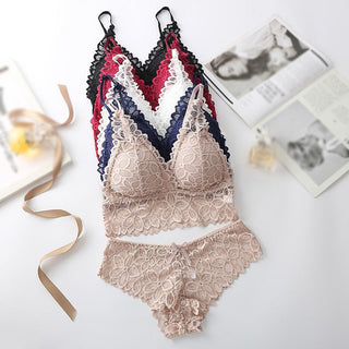 Sexy Lace Underwear French Bra Set Comfortable Women Bras Lingeries Ladies Underwear Suit ALODIA STORE