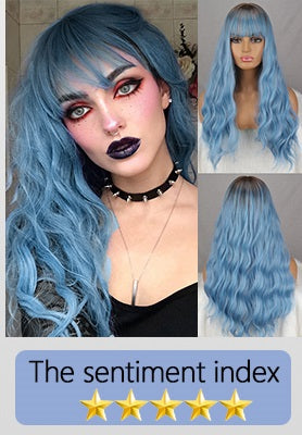 Green Short Bob Wig With Bangs for Women Shoulder Length Synthetic Wigs Cosplay Party Daily Lolita Natural Hair Black Pink Red ALODIA STORE