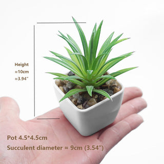 Mini Artificial Aloe Plants Bonsai Small Simulated Tree Pot Plants Fake Flowers Office Table Potted Ornaments Home Garden Decor ALODIA STORE