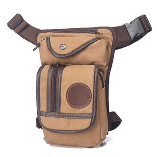 High Quality Men's Canvas Drop Leg Bag Military Motorcycle Multi-purpose Messenger Shoulder Bags Belt Hip Bum Waist Fanny Pack ALODIA STORE