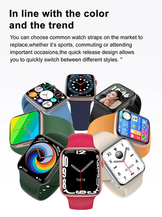 2023 NEW Smart Watch Bluetooth Calls Smartwatch For Men Women Sport Fitness Bracelet Custom Watch Face Sleep Heart Rate Monitor ALODIA STORE