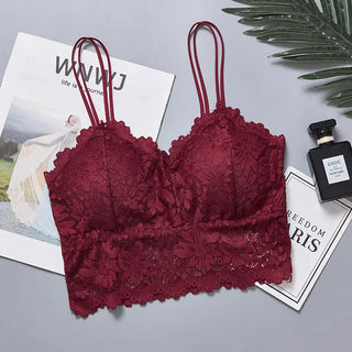 Lace Bra Beauty Back Bralette Women Sexy Wrapped Chest Camisole Tube Top Bottoming Vest Gathered Student Girl Underwear ALODIA STORE