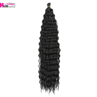 Ariel Curl Deep Wave Braiding Hair Extension Natural Synthetic African Afro Hair Water Twist Crochet Braids Hair Expo City ALODIA STORE