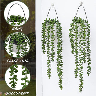 Artificial Vine Plants Hanging Ivy Green Leaves Garden Decoration Garland Grape Without Pot Fake Greenery Plant Home Accessories ALODIA STORE