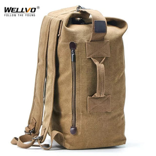Large Man Travel Bag Mountaineering Backpack Male Luggage Canvas Bucket Shoulder Army Bags For Boys Men Backpacks mochilas XA88C ALODIA STORE