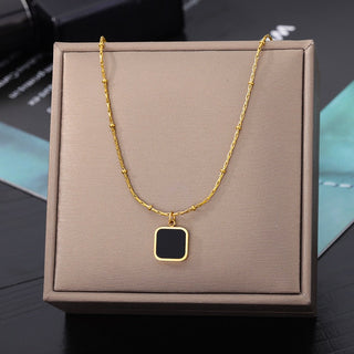 Stainless Steel Geometry Star Moon Butterfly Pendant Multilayer Chain Choker Necklace For Women Wedding Accessories Dropshipping ALODIA STORE