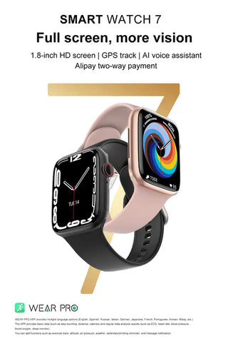 2023 NEW Smart Watch Bluetooth Calls Smartwatch For Men Women Sport Fitness Bracelet Custom Watch Face Sleep Heart Rate Monitor ALODIA STORE