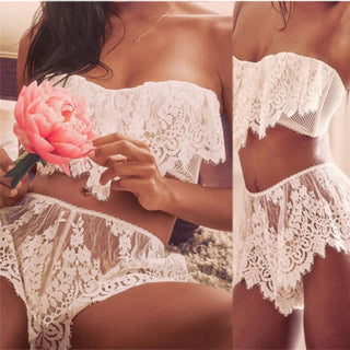Lady Sexy Lingerie Lace Embroidery Bra Set Women Push Up Underwear Set Bra and Panty Set Cup for Female Lingerie ALODIA STORE