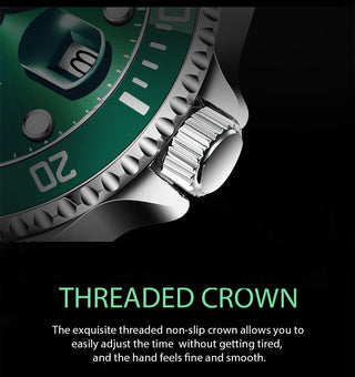 2022 Top Brand Luxury Fashion Diver Watch Men 30ATM Waterproof Date Clock Sport Watches Mens Quartz Wristwatch Relogio Masculino ALODIA STORE