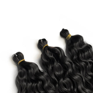 Synthetic Curl Hair Water Wave Pink 22 Inch Deep Wave Braiding Hair Extension Crochet Hair Synthetic Goddess Braiding Hair ALODIA STORE