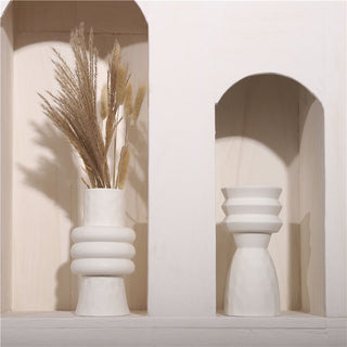 Nordic Ins Creative Ceramics Vase Home Ornaments White Vegetarian Flower Pot Vases Home Decorations Craft Gifts ALODIA STORE