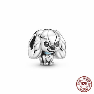 new 100% 925 sterling silver disney charm of ley 925 Chain Beaded Suitable For Ladies Original Pandora Bracelet DIY Jewelry ALODIA STORE
