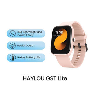HAYLOU GST Smart Watch Men Women Watch Blood Oxygen Heart Rate Sleep Monitor 12 Sport Models Custom Watch Face Global Version ALODIA STORE