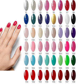 Nail Set with Nail Lamp Manicure Set 40/30/20/10 Color UV Polish ALODIA STORE
