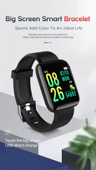 Twitch  Smart Watch Men Women Bluetooth Fitness Tracker Bracelet Sport Heart Rate Blood Pressure Kids Smartwatch for IOS Android ALODIA STORE