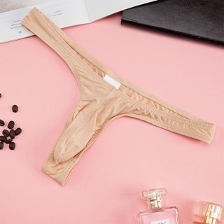 New hot Sex Men Silky Penis Mix-Colors Bikini Pouch Panties Underwear Sissy Mens G Strings Thongs Sexy Gays Men Underwear ALODIA STORE